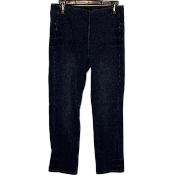 LYSSE high rise pull on style jeans straight leg Size M - Picture 2 of 9